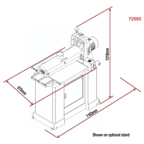 Laguna Supermax 25/50 Wide Drum Sander CE Model* - Image 5