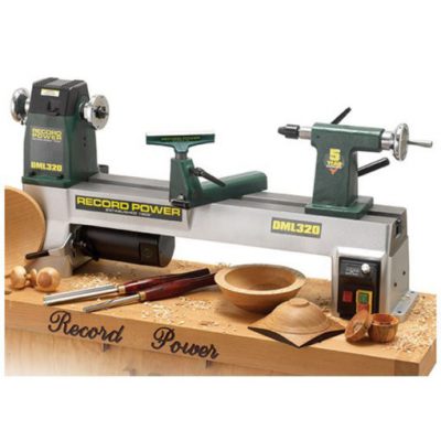 Record Power DML320 Cast Iron Electronic Variable Speed Lathe
